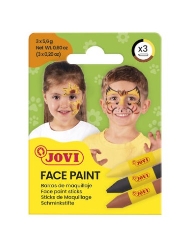 SET MAQUILLAJE FACE PAINT ESTUCHE DE 3 BARRAS ANIMAL JOVI 175AN