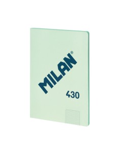 LIBRETA ENCOLADA, PAPEL CUADRICULADO, 48 HOJAS A4, SERIE 1918, VERDE MILAN 57243G48GR