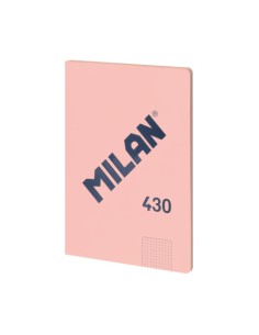 LIBRETA ENCOLADA, PAPEL CUADRICULADO, 48 HOJAS A4, SERIE 1918, ROSA MILAN 57243G48P