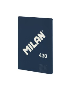 LIBRETA ENCOLADA, PAPEL CUADRICULADO, 48 HOJAS A4, SERIE 1918, AZUL MILAN 57243G48B