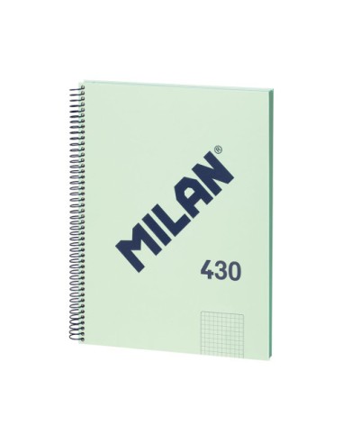 LIBRETA CON ESPIRAL, PAPEL CUADRICULADO, 80 HOJAS A4, SERIE 1918, VERDE MILAN 57143E80GR