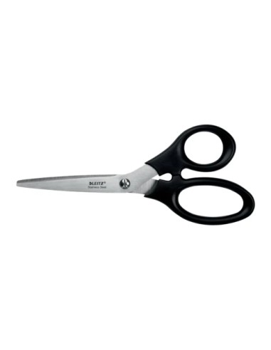 TIJERAS ACERO INOXIDABLE 185 MM (BLÍSTER CARTÓN), NEGRO LEITZ 54240095