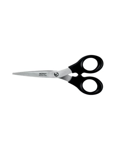 TIJERAS ACERO INOXIDABLE 165 MM (BLÍSTER CARTÓN), NEGRO LEITZ 54230095