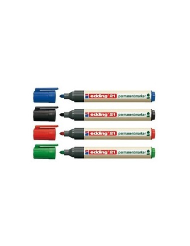 MARCADOR PERMANENTE EDDING ECOLINE 21 COLOR ROJO EDDING 21-002