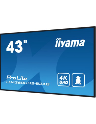 MONITOR IIYAMA 43" 3840X2160, UHD, 500CD/M2, MM 2X 10W, 3X HDMI, USB X2 (V2.0), WIFI, PLUG&PLAY DDC2B / RS232C XL, IISIGNAGE2 FA