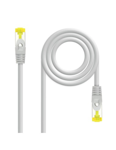 Nanocable Cable Red Latiguillo RJ45 LSZH CAT.6A SFTP AWG26, Gris, 25 cm