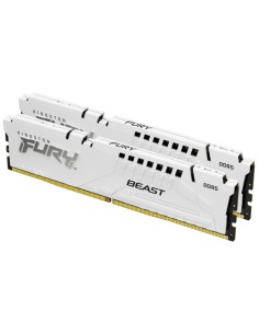 MEMORIA KINGSTON 32GB KIT2 6000MT/S DDR5 CL36 FURY BEAST WHITE EXPO - KF560C36BWE2K2-32