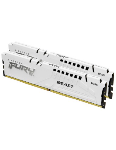 MEMORIA KINGSTON 32GB KIT2 6000MT/S DDR5 CL36 FURY BEAST WHITE EXPO - KF560C36BWE2K2-32