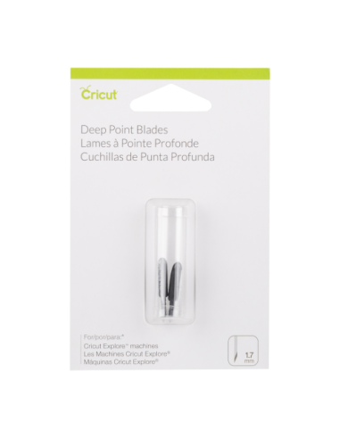 Cricut PC2003535 Set de 2 Lames Coupe Profonde, Plastique, Multicolore, 12 x 8 x 2 cm