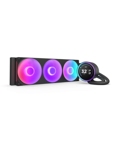 NZXT Kraken Elite 360 RGB Procesador Sistema de refrigeración líquida todo en uno 12 cm Negro 1 pieza(s)