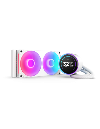 NZXT Kraken Elite 240 RGB Procesador Sistema de refrigeración líquida todo en uno 12 cm Blanco 1 pieza(s)