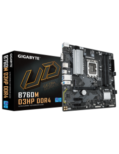 GIGABYTE B760M D3HP DDR4 - Compatible con CPUs Intel Core de 14ª generación, VRM Digital 4+1+1 fases, hasta 5333MHz DDR4 (OC), 2