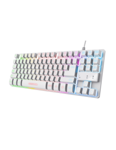 Trust GXT 833W Thado teclado Juego USB QWERTY Español Blanco