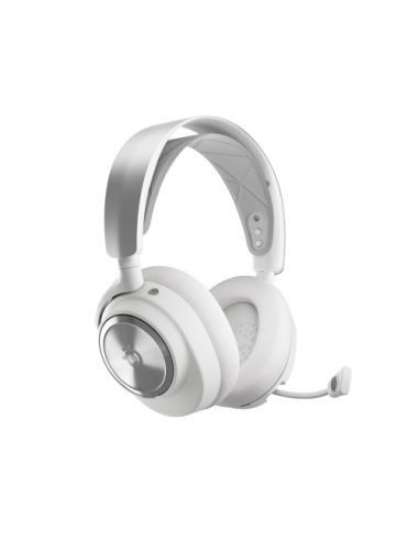 Steelseries Arctis Nova Pro Wireless Auriculares Inalámbrico y alámbrico Diadema Juego Bluetooth Plata, Blanco