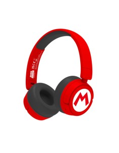 AURICULARES KIDS BT LOGO SUPER MARIO ROJO OTL TECHNOLOGIES REDSTRING SM1016
