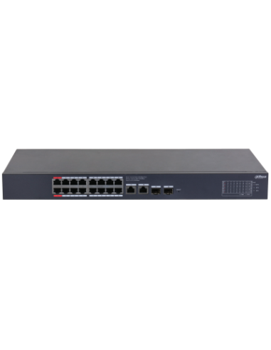 (CS4220-16GT-240) DAHUA SWITCH POE 16 PUERTOS GIGABIT + 2 UPLINK GIGABIT RJ45 + 2SFP GIGABIT 240W MANAGED CLOUD L2