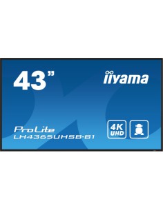 MONITOR IIYAMA 43" , UHD IPS PANEL, HAZE 1%, 800CD/M, HORIZ Y VERT, SIGNAL FAILOVER, MM 2X 10W, HDMI 2X, DP, USB 2.0 X2, WIFI, L