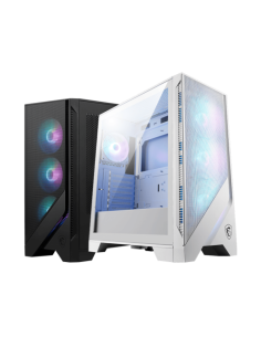CAJA MSI MAG FORGE 320R AIRFLOW WHITE,1x2.5"+2x2.5”/3.5”,3x120MM+1x120MM (ARGB),2xUSB3.2,+AUDIO+MICRO,RGB,MID-TOWER(BLANCO)