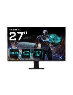 GIGABYTE GS27QA 27" Monitor de Juego QHD - 2560 x 1440 (QHD), 180Hz, 1ms, 300 cd/m2, FreeSync, HDR Ready, HDMI 2.0, Displayport 