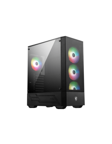 MSI MAG FORGE 112R carcasa de ordenador Midi Tower Negro, Transparente