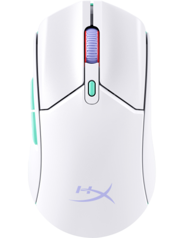 HP HyperX Pulsefire Haste 2 Core inalámbricos: ratón gaming (blanco/verde/púrpura)