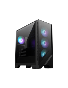MSI MAG FORGE 320R AIRFLOW carcasa de ordenador Micro Torre Negro, Transparente