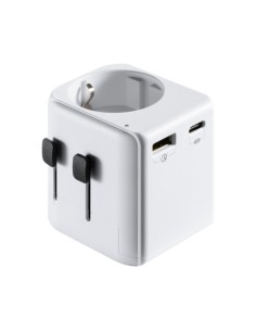Ewent EW1472 adaptador de enchufe eléctrico Universal Blanco