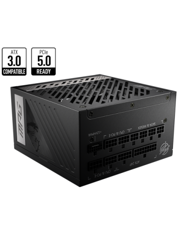 MSI MPG A850G PCIE5 unidad de fuente de alimentación 850 W 24-pin ATX ATX Negro