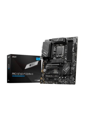 PLACA MSI PRO B760-P II,INTEL,1700,B760,4DDR5,128GB,HDMI+DP,4SATA+2M.2,4USB 3.2+2USB-C,2.5GB,ATX