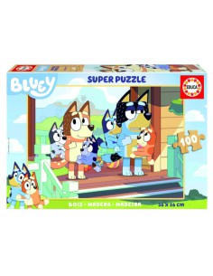 CAJA PUZZLE MADERA BLUEY 100 PIEZAS EDUCA BORRAS 19967 EDUCA 19967