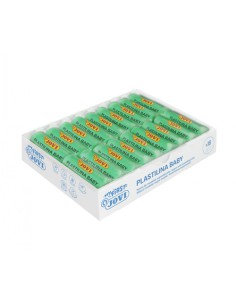 MY FIRST PLASTILINA BABY CAJA 18 PASTILLAS PASTA PARA MODELAR SÚPER BLANDA 38 G VERDE NEW JOVI 37010