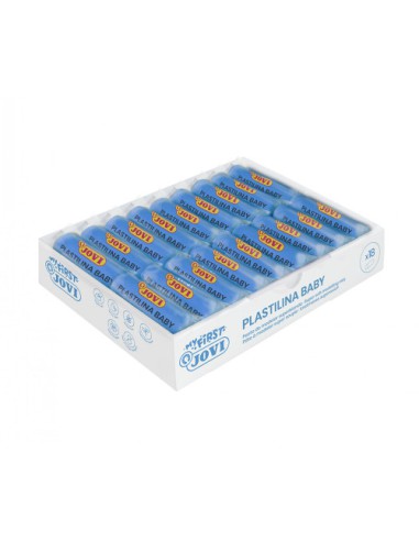 MY FIRSTPLASTILINA BABY CAJA 18 PASTILLAS PASTA PARA MODELAR SÚPER BLANDA 38 G AZUL NEW JOVI 37012