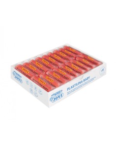 MY FIRST PLASTILINA BABY CAJA 18 PASTILLAS PASTA PARA MODELAR SÚPER BLANDA 38 G ROJO NEW JOVI 37005