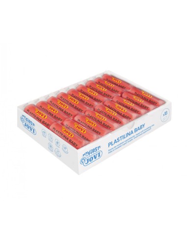 MY FIRST PLASTILINA BABY CAJA 18 PASTILLAS PASTA PARA MODELAR SÚPER BLANDA 38 G ROJO NEW JOVI 37005