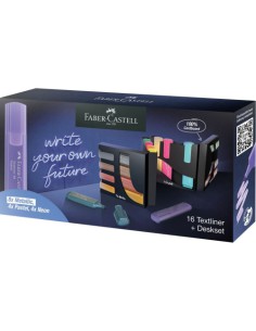 Faber-Castell 254603 marcador 16 pieza(s) Punta de cincel Metálico, Multicolor, Pastel