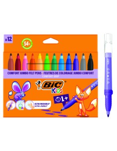 ESTUCHE 12 ROTULADORES CONFORT JUMBO ROTULADORES BIC 517250