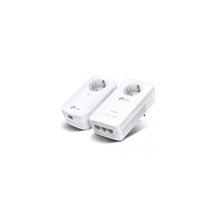 TP-LINK KIT EXTENSOR WIFI AC POWERLINE AV1300 CON TOMA DE CORRIENTE ADICIONAL.