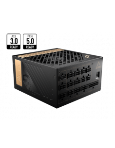 MSI MEG AI1300P PCIE5 unidad de fuente de alimentación 1300 W 24-pin ATX ATX Negro
