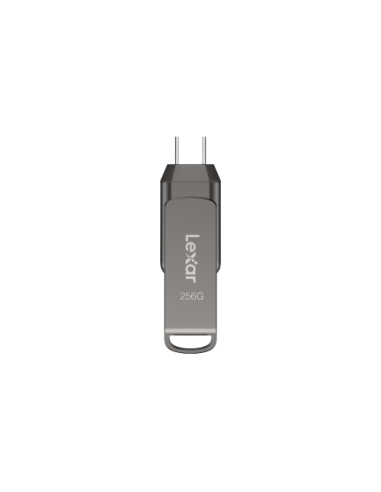 Lexar JumpDrive LJDD400256G-BNQNG unidad flash USB 256 GB USB Tipo C 3.2 Gen 1 (3.1 Gen 1) Gris