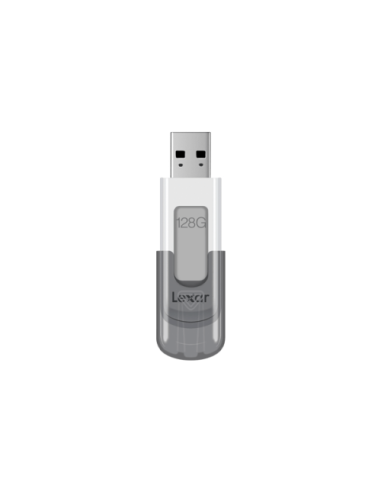 Lexar JumpDrive V100 unidad flash USB 128 GB USB tipo A 3.2 Gen 1 (3.1 Gen 1) Gris, Blanco