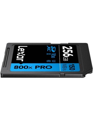 LEXAR 256GB PROFESSIONAL 800X PRO SDXC UHS-I CARDS, UP TO 150MB/S READ 45MB/S WRITE C10 V30 U3