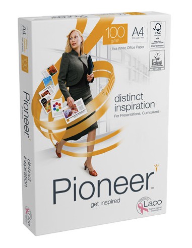 PAQUETE 250H PAPEL DISTINCT PREMIUM 100GR A4 PIONEER CIE 169 PNR1000069