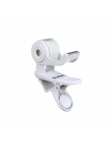 DISPENSADOR PORTARROLLOS CLIP&TWIST C19 BLANCO CON ROLLO CINTA INVISIBLE 19MM X 8,89M MAGIC C19-CLIP-WH-EMEA SCOTCH 7012754545