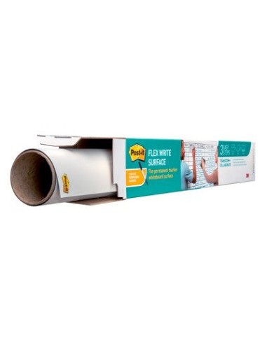 SUPERFICIE ADHESIVA DE BORRADO EN SECO 1,219X1,829M SUPER STICKY FLEX WRITE ROLLO FWS6X4 POST-IT 7100198315