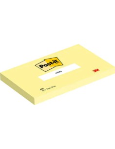PACK 12 BLOCS 100 HOJAS NOTAS ADHESIVAS 76X127MM CANARY YELLOW CAJA CARTÓN 655 POST-IT 7100290165