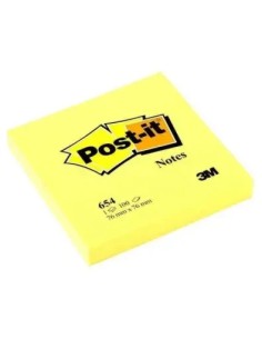 BLOC 100 HOJAS NOTAS ADHESIVAS 76X76MM COLORES SURTIDOS 654 ENCELOFANADO CAJA DISPENSADORA 6820-COL-W10 POST-IT 7100317840