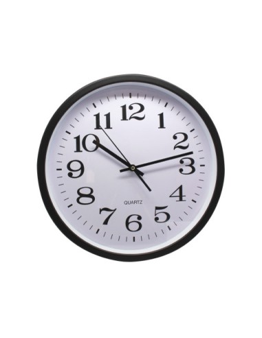 RELOJ OFICINA GRANDE 35 CM NEGRO BISMARK 329869