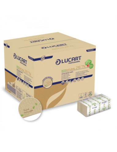 CAJA 6000 SERVILLETAS INTERPLEGADAS ECONATURAL L-ONE INTERFOLD LUCART CE662