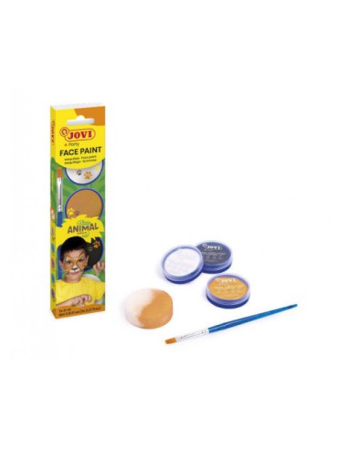 SET MAQUILLAJE ANIMALS 3 BOTES 8ML CREMA + ACCESORIOS JOVI 174AN