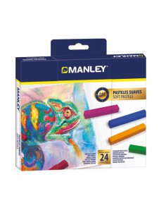 ESTUCHE 24 SOFT PASTELS MANLEY MSP00024